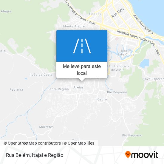 Rua Belém mapa