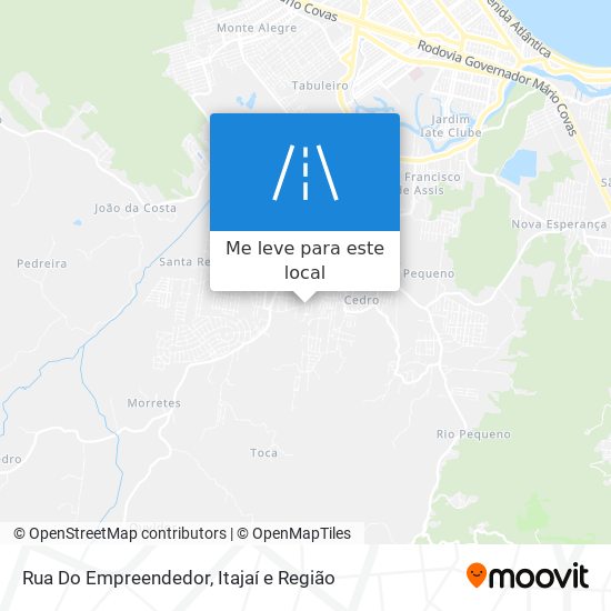 Rua Do Empreendedor mapa