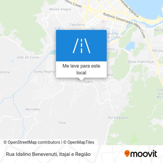 Rua Idalino Benevenuti mapa