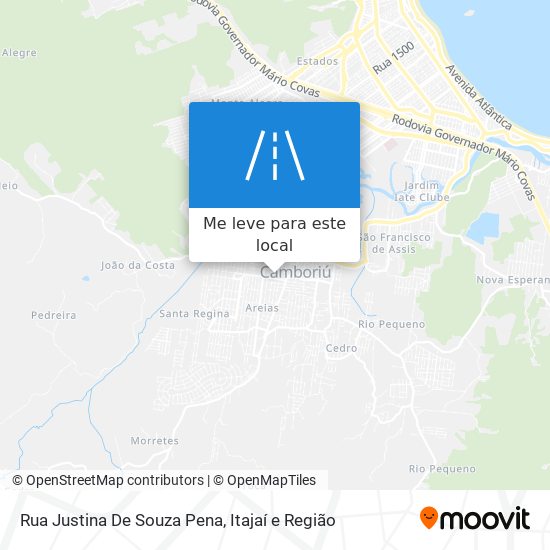 Rua Justina De Souza Pena mapa