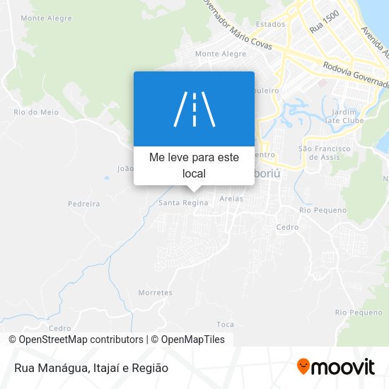 Rua Manágua mapa