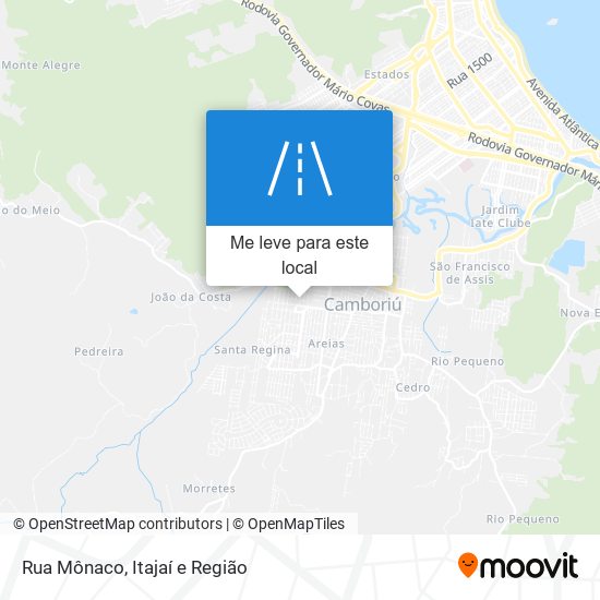 Rua Mônaco mapa
