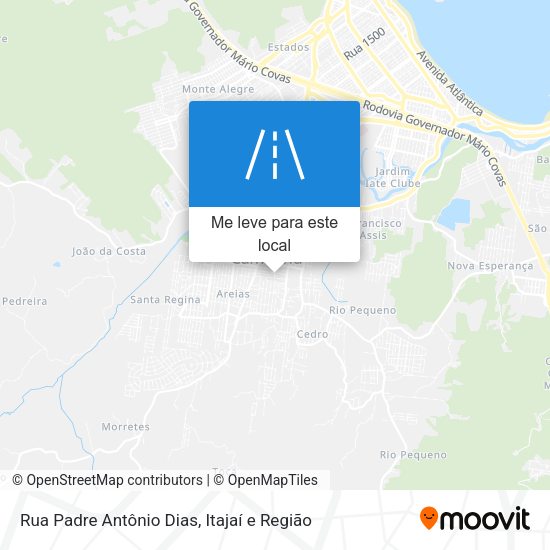 Rua Padre Antônio Dias mapa