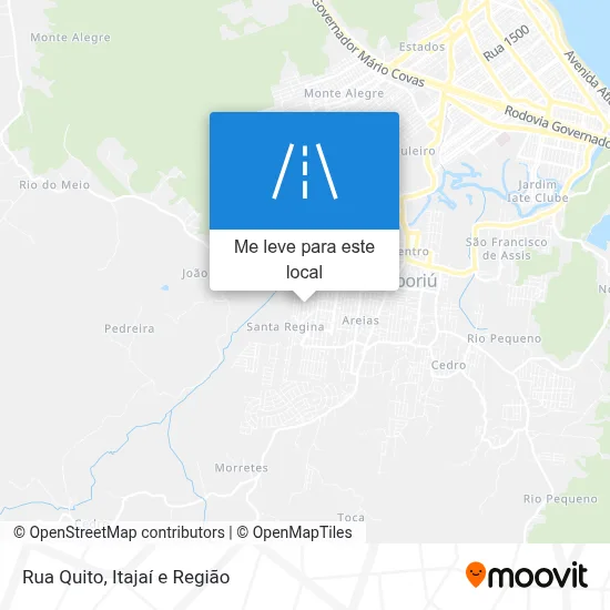 Rua Quito mapa