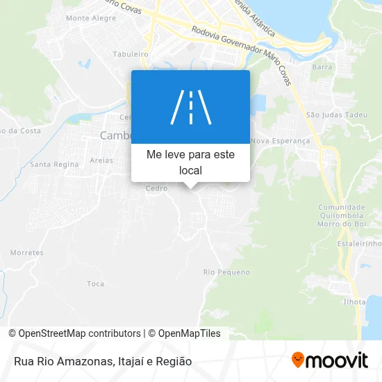 Rua Rio Amazonas mapa