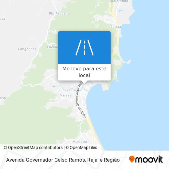 Avenida Governador Celso Ramos mapa