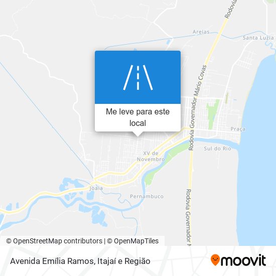 Avenida Emília Ramos mapa