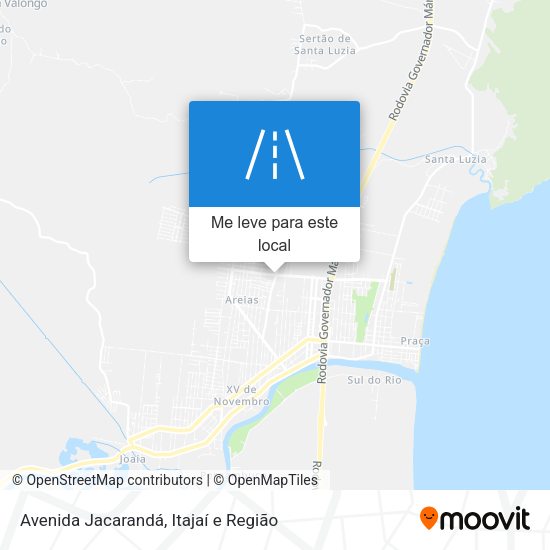 Avenida Jacarandá mapa