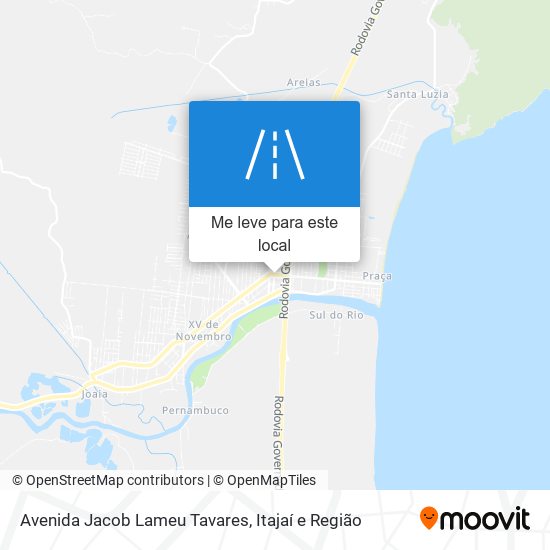Avenida Jacob Lameu Tavares mapa