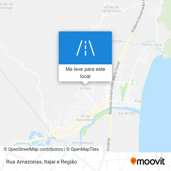 Rua Amazonas mapa