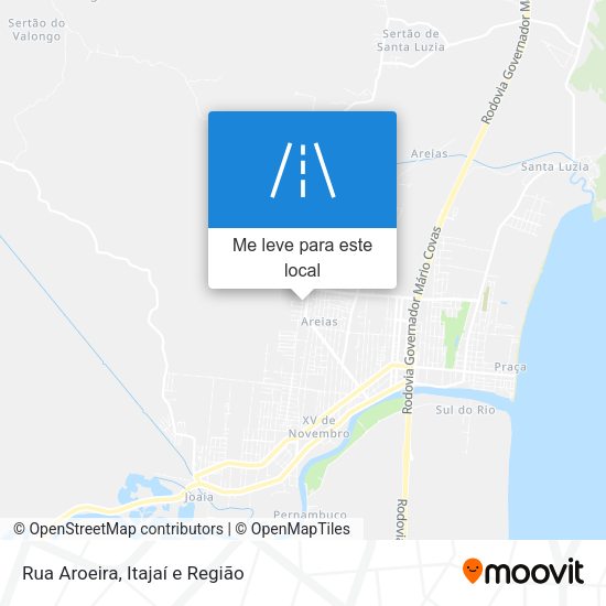 Rua Aroeira mapa