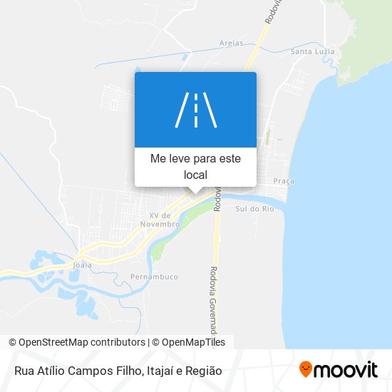 Rua Atílio Campos Filho mapa
