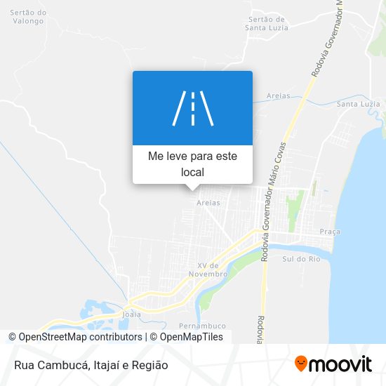 Rua Cambucá mapa