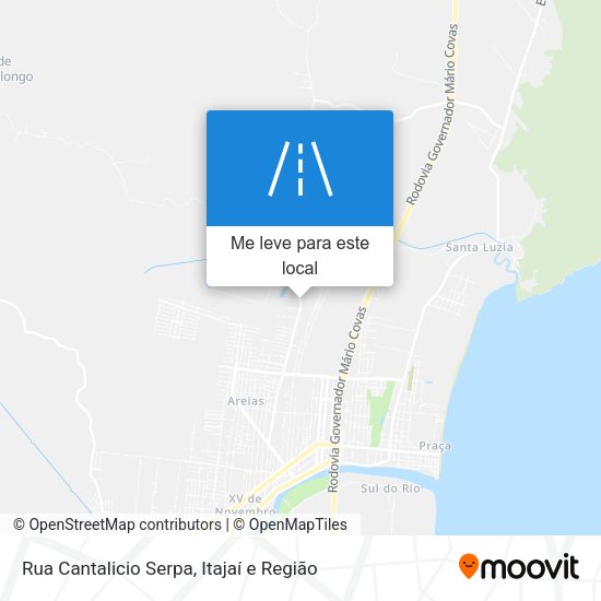 Rua Cantalicio Serpa mapa