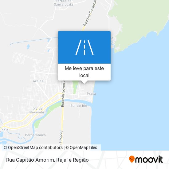 Rua Capitão Amorim mapa