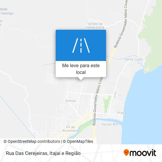 Rua Das Cerejeiras mapa