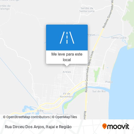 Rua Dirceu Dos Anjos mapa