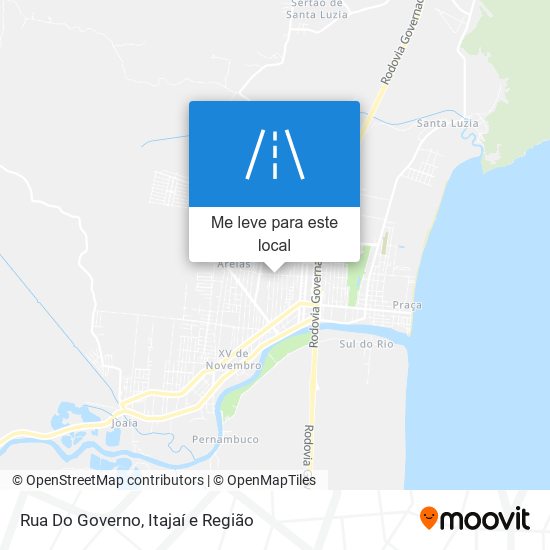 Rua Do Governo mapa