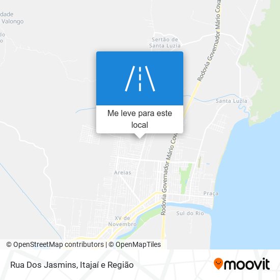 Rua Dos Jasmins mapa