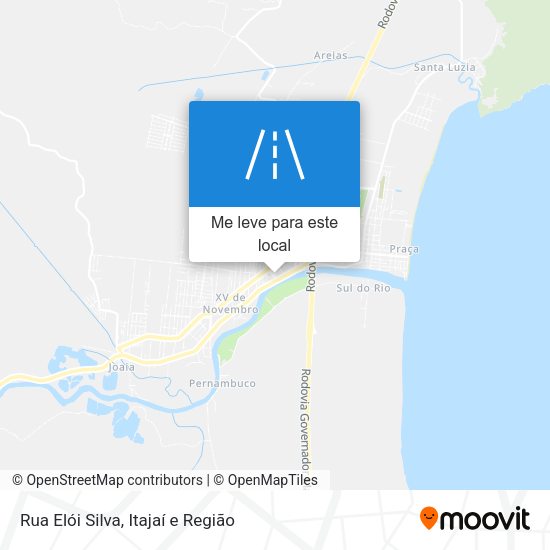 Rua Elói Silva mapa
