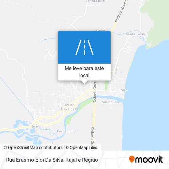 Rua Erasmo Eloi Da Silva mapa