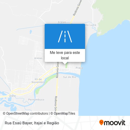 Rua Esaú Bayer mapa