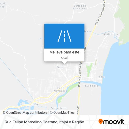 Rua Felipe Marcelino Caetano mapa