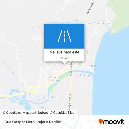 Rua Gaspar Neto mapa