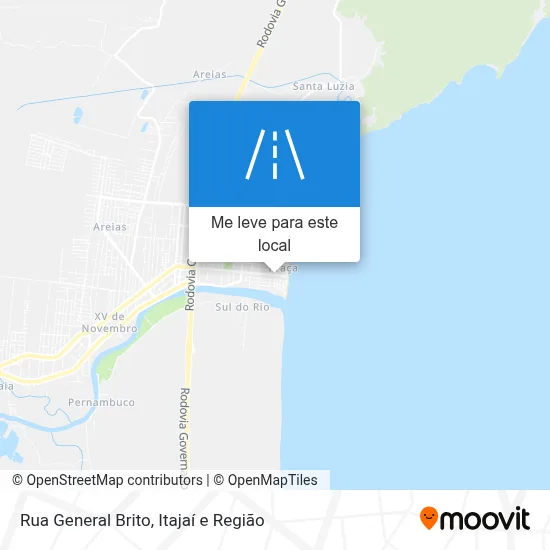 Rua General Brito mapa