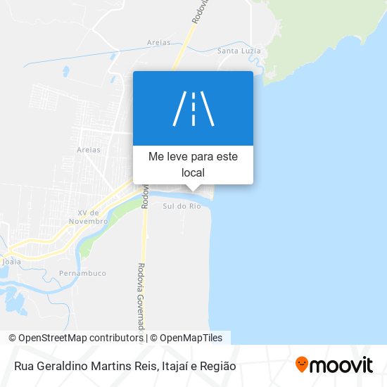 Rua Geraldino Martins Reis mapa