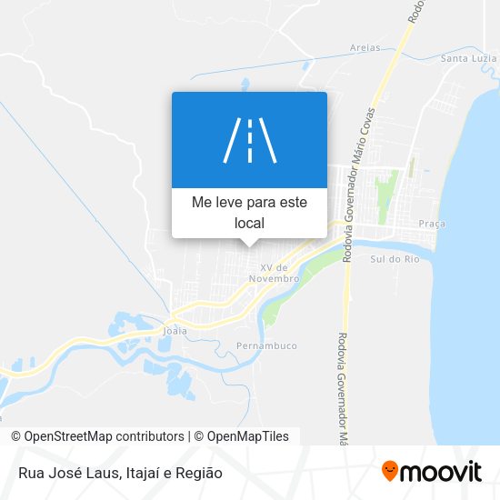 Rua José Laus mapa