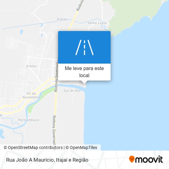 Rua João A Maurício mapa