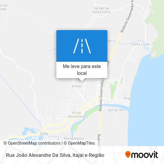 Rua João Alexandre Da Silva mapa