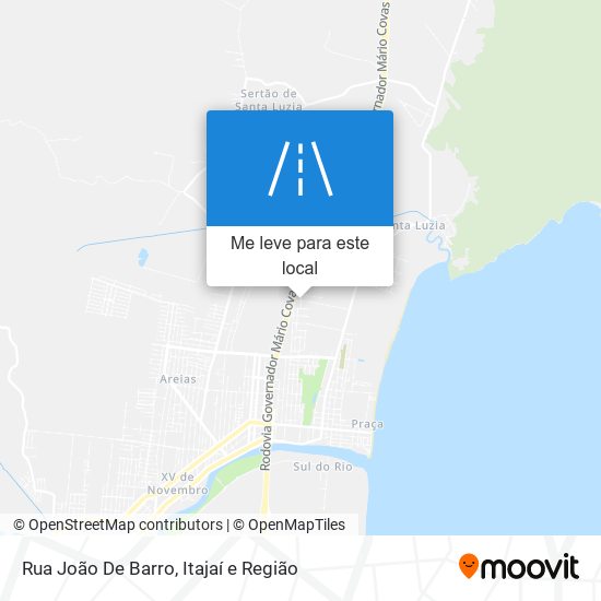 Rua João De Barro mapa