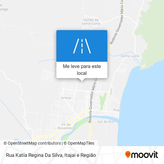 Rua Katia Regina Da Silva mapa