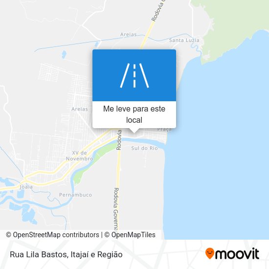 Rua Lila Bastos mapa