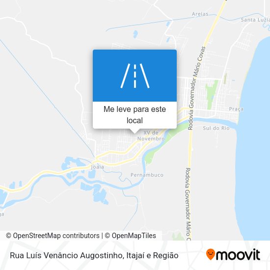 Rua Luís Venâncio Augostinho mapa