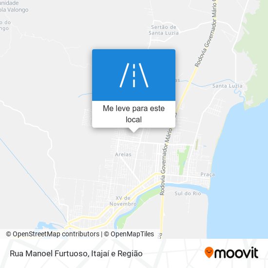 Rua Manoel Furtuoso mapa