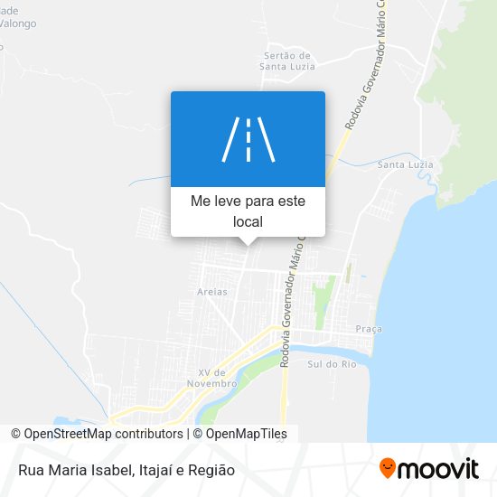 Rua Maria Isabel mapa