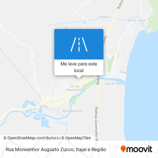 Rua Monsenhor Augusto Zucco mapa