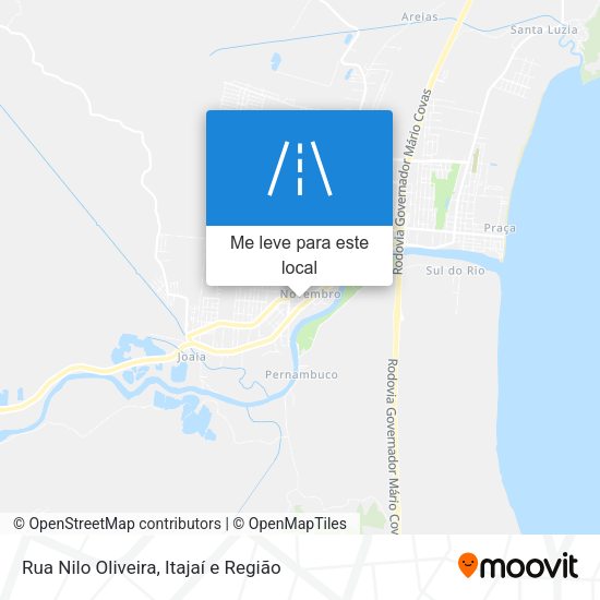 Rua Nilo Oliveira mapa