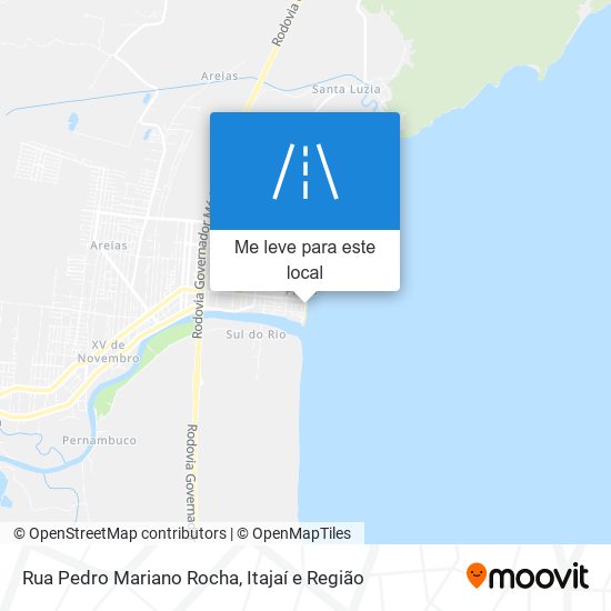Rua Pedro Mariano Rocha mapa