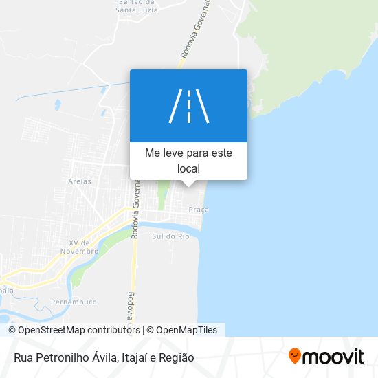 Rua Petronilho Ávila mapa