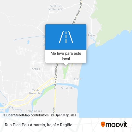 Rua Pica Pau Amarelo mapa