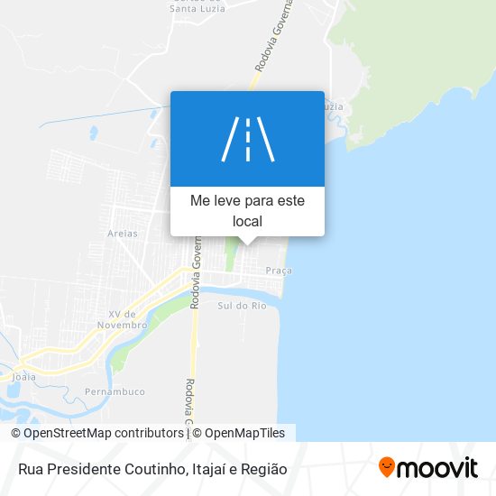 Rua Presidente Coutinho mapa