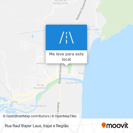 Rua Raul Bayer Laus mapa