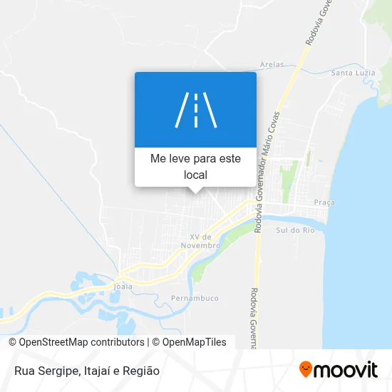 Rua Sergipe mapa