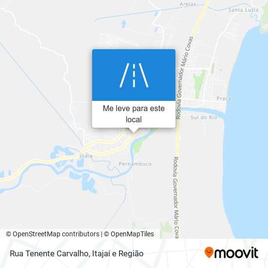 Rua Tenente Carvalho mapa