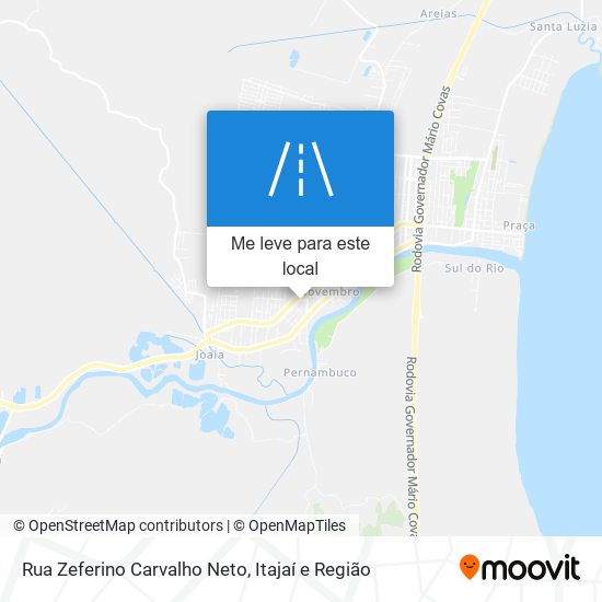 Rua Zeferino Carvalho Neto mapa