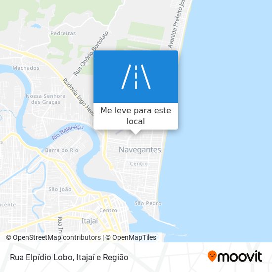 Rua Elpídio Lobo mapa